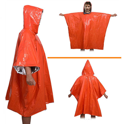 Thermische Noodponcho met Warmtebehoud en Opbergtas