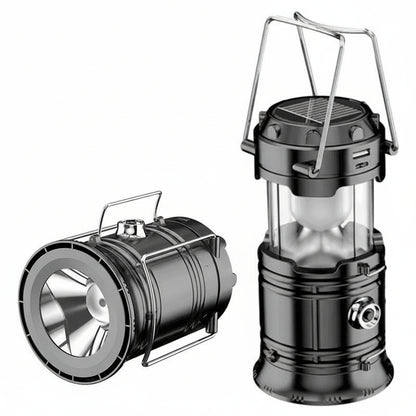 Solar LED Noodlamp met USB – Oplaadbare Camping Lantaarn