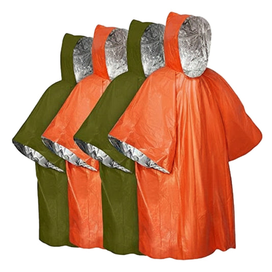 Thermische Noodponcho met Warmtebehoud en Opbergtas