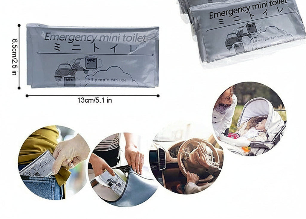 Wegwerp Noodurinezakken & Gelabsorptie (Set van 5)